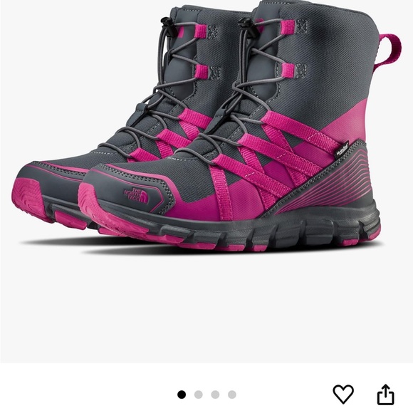 The North Face Gray and Pink water proof Boots - Picture 1 of 6